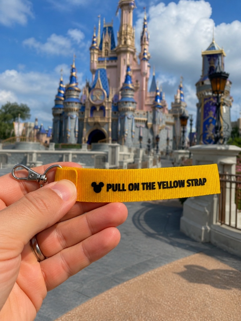 Pull on the Yellow Strap